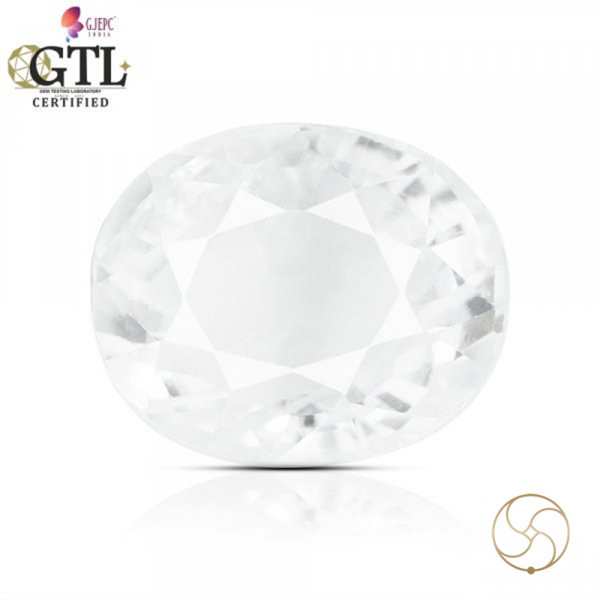 Image of 05.21 Carats Natural Zircon Gemstone With Silver Ring Or Pendant - प्राकृतिक जरकन