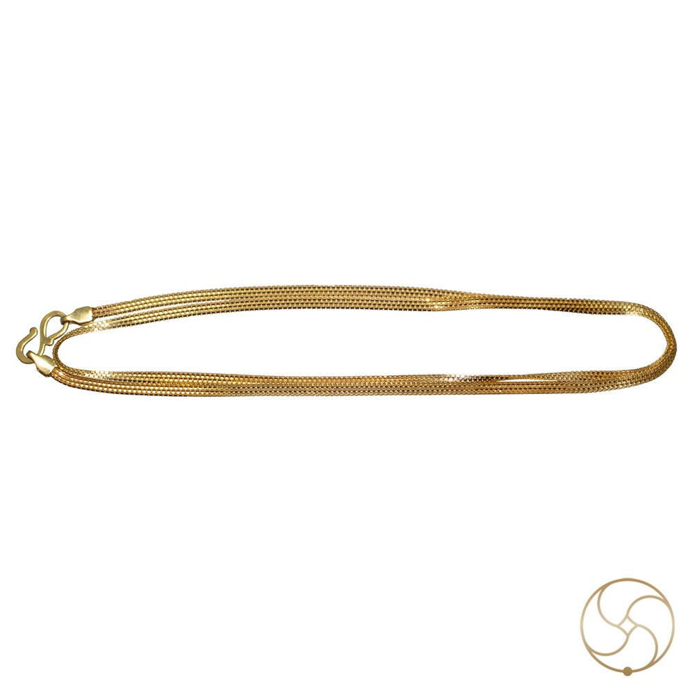 BIS Hallmark 22K Road Design Gold Chain -22      10gm