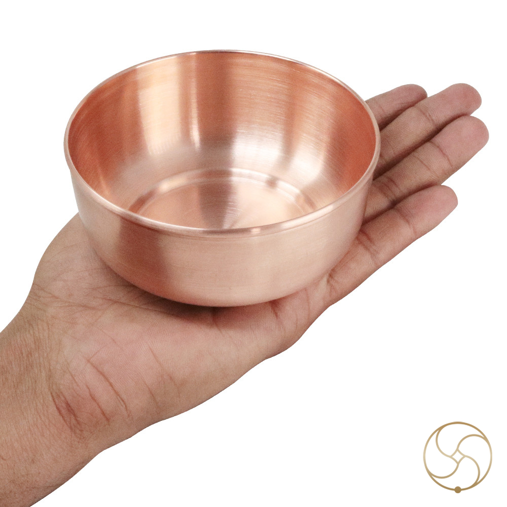280ml 999 Nepaliya Copper Rooted bowl 140gm -    