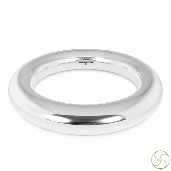 Image of 99.9% Silver Gorakh Bangle for Men