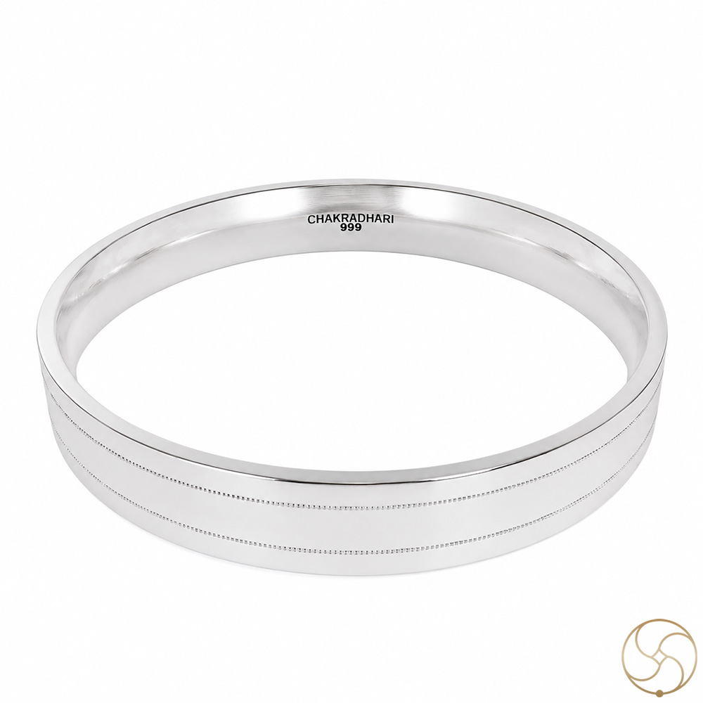 999 Silver Ramniya Bangle for Men  Women