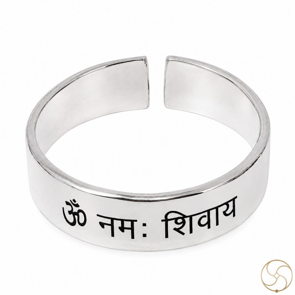 Image of 99.9% Silver Double Flat Bangle