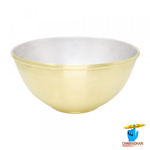 Image of 800ml Ritika Brass Shakti  Bowl (245 gm) - रितिका पीतल शक्ति कटोरा