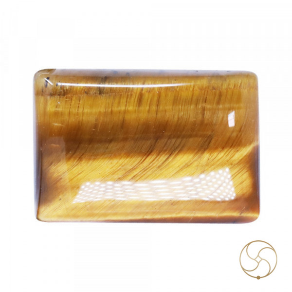 Image of 12.4 Carat Tiger Eye Gemstone With Ring or Pendant -टाइगर ऑय
