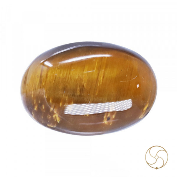 Image of 10.6 Carat Tiger Eye Gemstone With Ring or Pendant -टाइगर ऑय