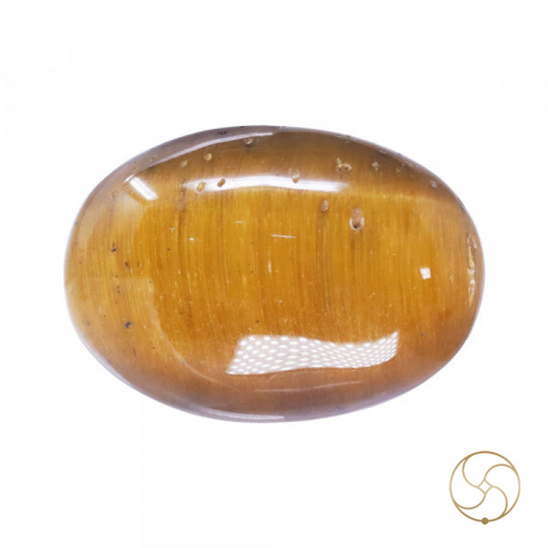 Image of 11.5 Carat Tiger Eye Gemstone With Ring or Pendant -टाइगर ऑय