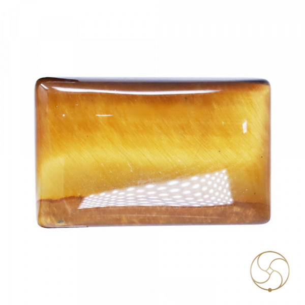 Image of 11.7 Carat Tiger Eye Gemstone With Ring or Pendant -टाइगर ऑय