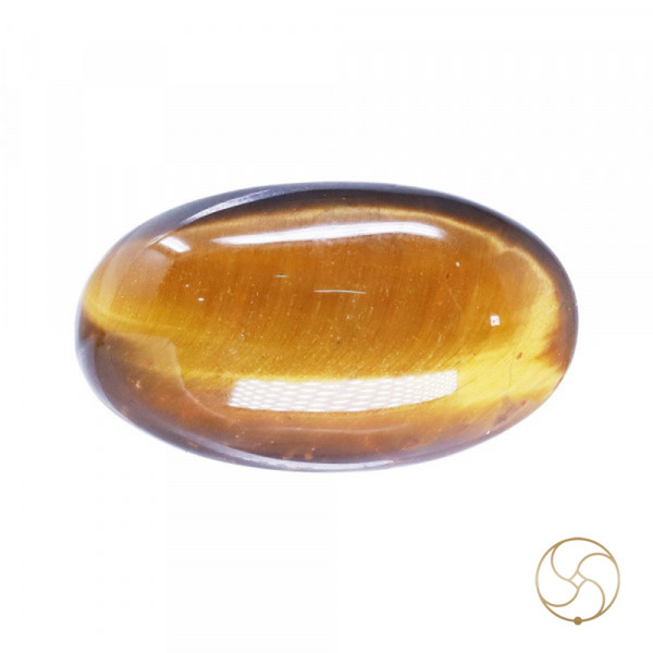 Image of 8.1 Carat Tiger Eye Gemstone With Ring or Pendant -टाइगर ऑय