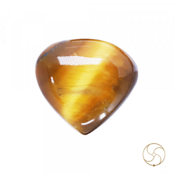 Image of 10.5  Carat Tiger Eye Gemstone With Ring or Pendant -टाइगर ऑय