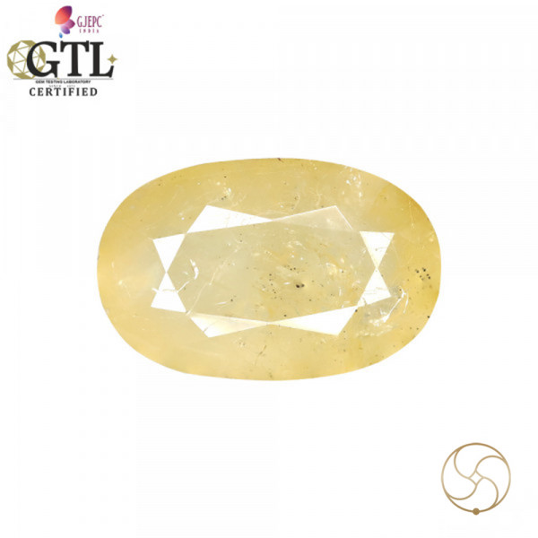 Image of 7.62 Carats Yellow Sapphire With Ring Or Pendant – पुखराज ठोस