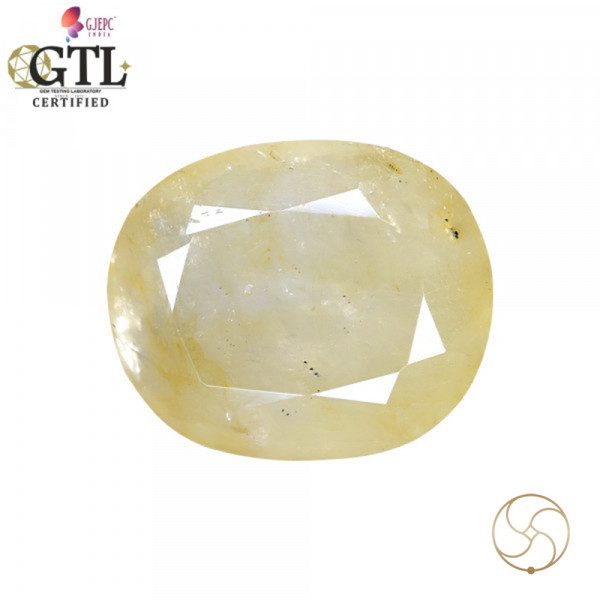 Image of 8.78 Carats Yellow Sapphire With Ring Or Pendant – पुखराज ठोस