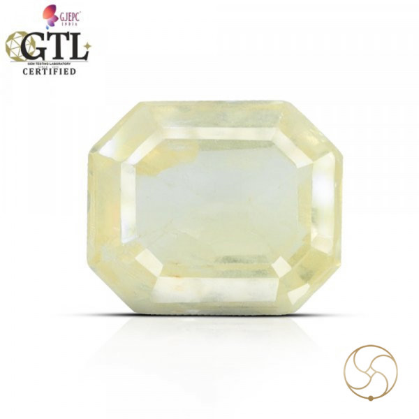 Image of 7.58 Carats Yellow Sapphire Gemstone With Ring Or Pendant -  पुखराज ठोस