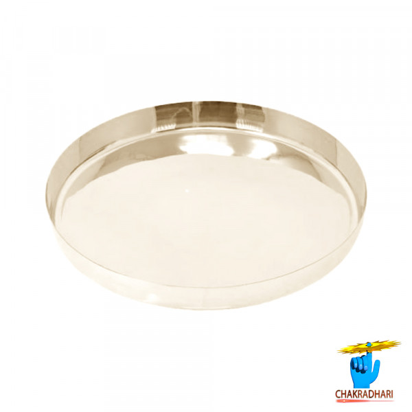 Image of Phool Bronze Meals Plate (12 Inch Approx)- फूल काँसा  भोजन थाली