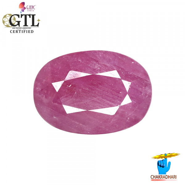 Image of 22.36 Carat Ruby Gemstone With Ring Or Pendant - माणक रत्न