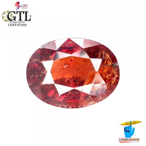 Image of 11.00 Carat Garnet Gemstone With Ring Or Pendant – गोमेद रत्न