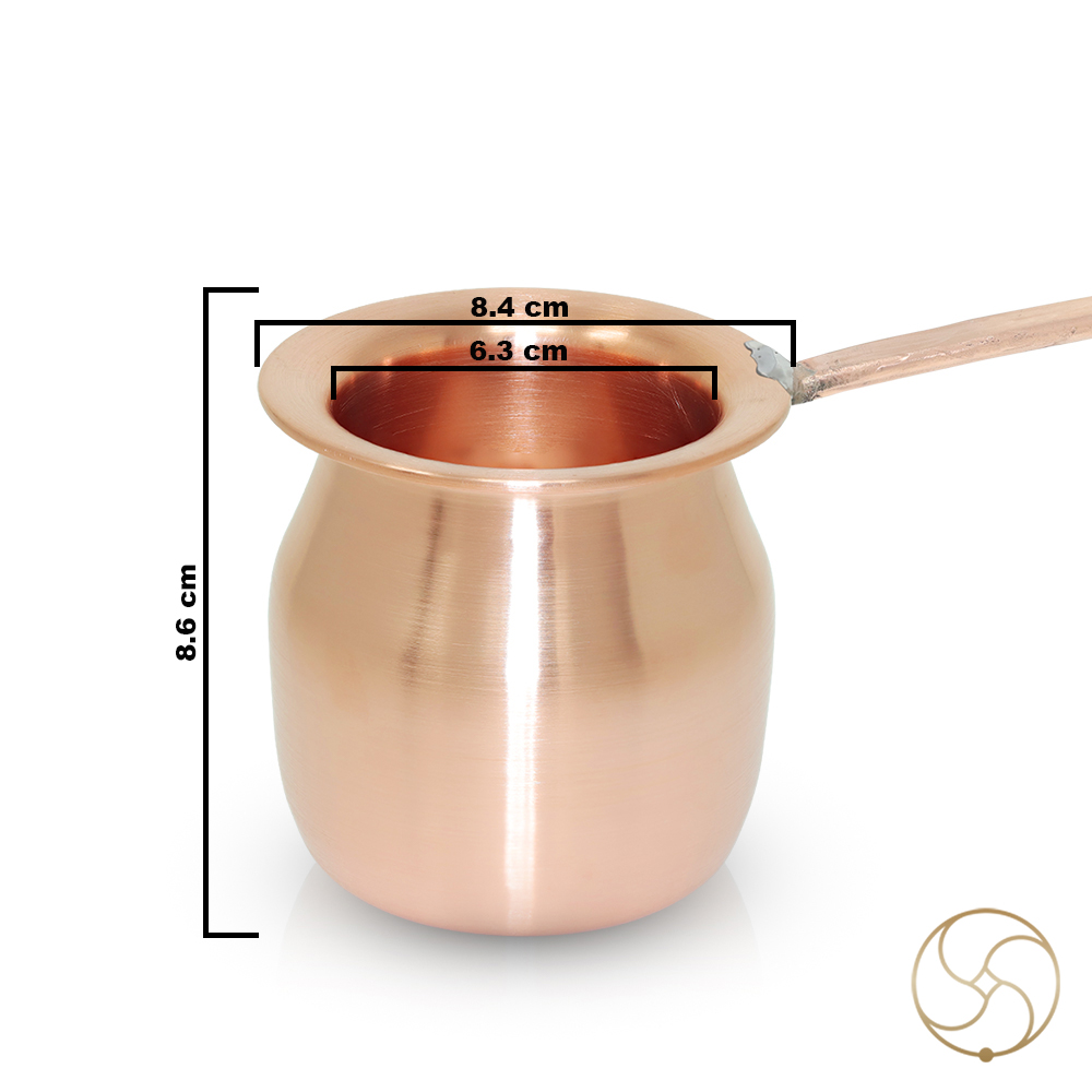 999 Pure Nepaliya Copper Ghanti Lota with Handle - 300ml 520gm