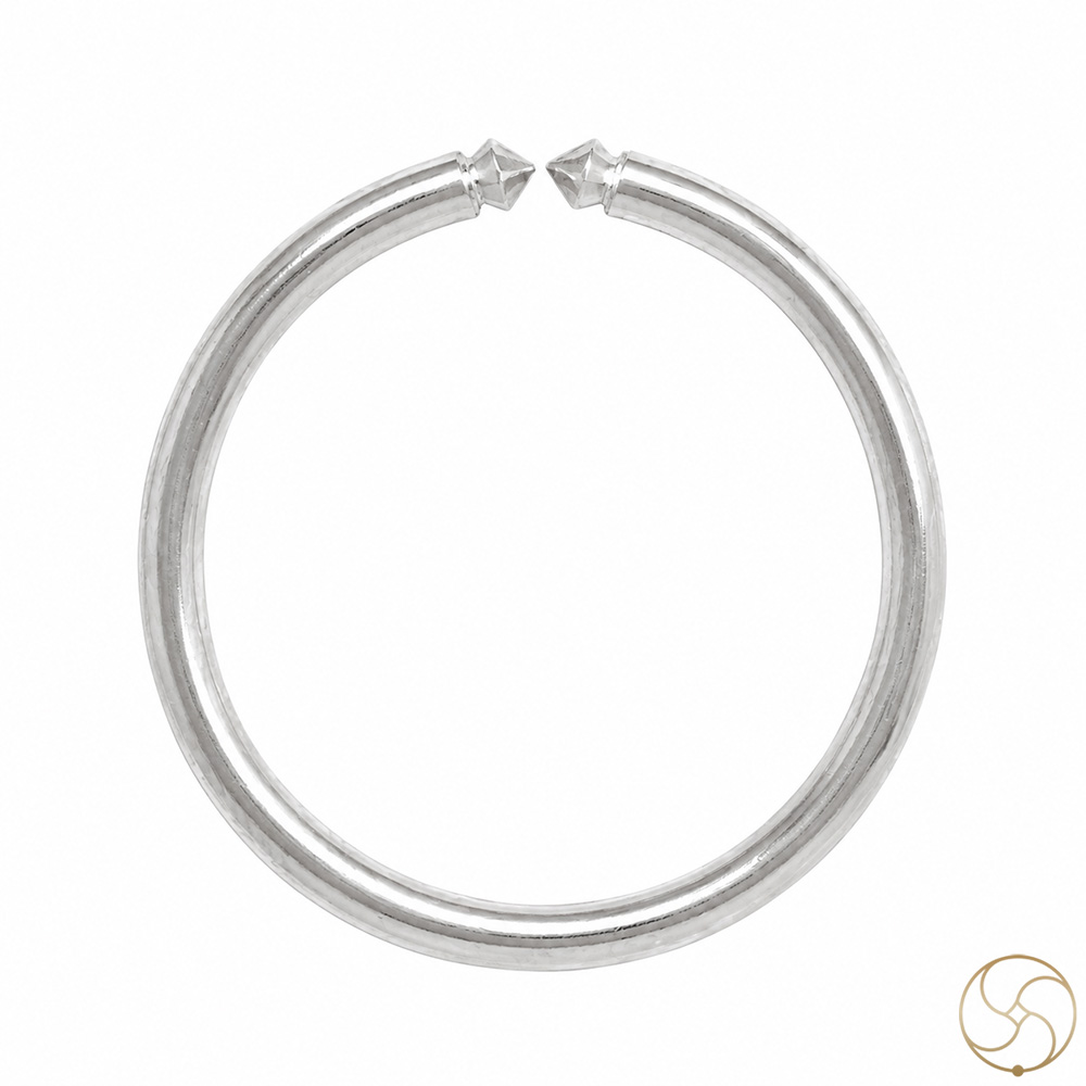 999 Silver Ghumti Bangle for Women