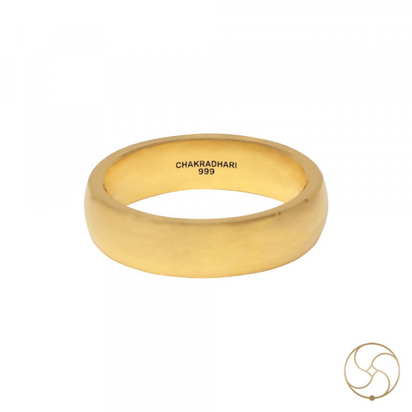 Image of 99.9% Gold Lathe Ring - स्वर्ण खराद मुद्रिका (15gm)