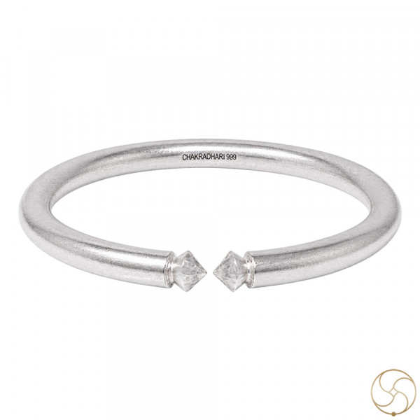 Image of 99.9% Silver Ghumti Bangle for Men