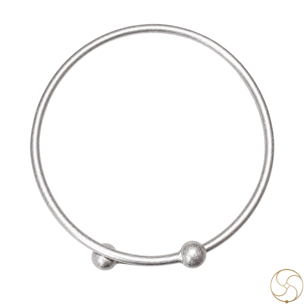 996 Silver Ball Unisex Leg Bangle Pair