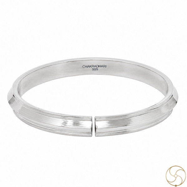 Image of 99.9% Silver Sikh Bangle for Men