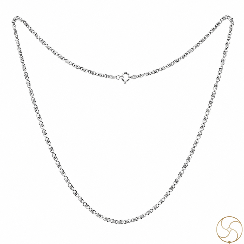 925 Silver Jalebi Design Chain