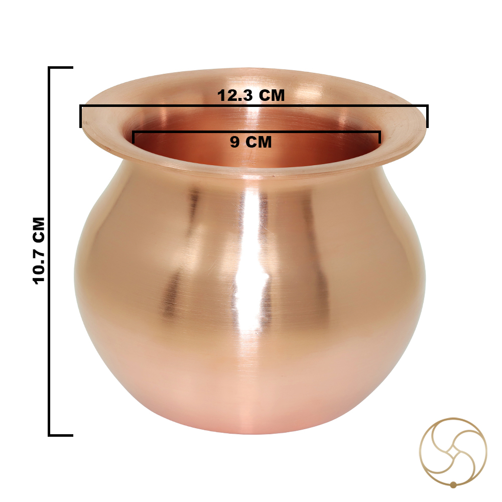 1000 ml 999 Nepaliya Copper Indra Lota 640gm -