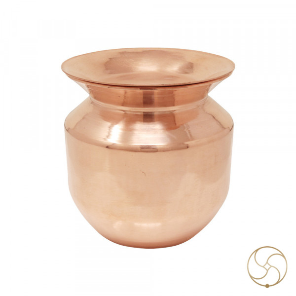 Image of 850 ml 99.9%  Nepaliya Copper Naspati Lota (623gm) - नेपालिया तांबा नासपाती  लोटा