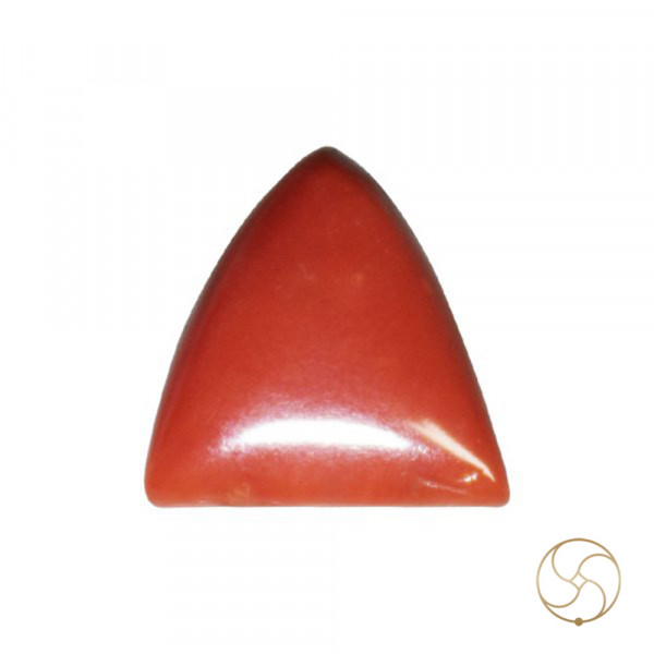 Image of 06.50 Ratti Triangular Coral With Ring Or Pendant - मूंगा रत्न