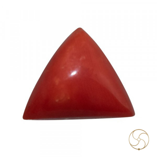 Image of 06 Ratti Triangular Coral With Ring Or Pendant - मूंगा रत्न