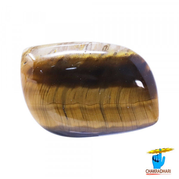 Image of 8.2 Carat Tiger Eye Gemstone With Ring or Pendant -टाइगर ऑय