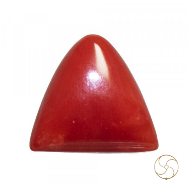 Image of 5.50 Ratti Triangular Coral With Ring Or Pendant - मूंगा रत्न