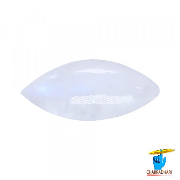 Image of 10.0 Carat Moon Gemstone With Silver Ring or Pendant- चंद्रमणि रत्न
