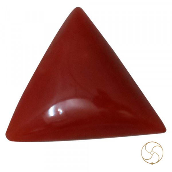Image of 04.60 Carats Triangular Coral With Ring Or Pendant - मूंगा रत्न