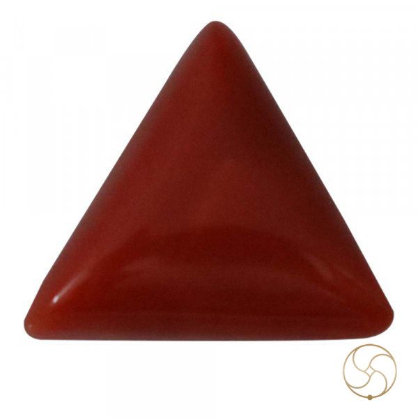 Image of 04.60 Carats Triangular Coral With Ring Or Pendant - मूंगा रत्न