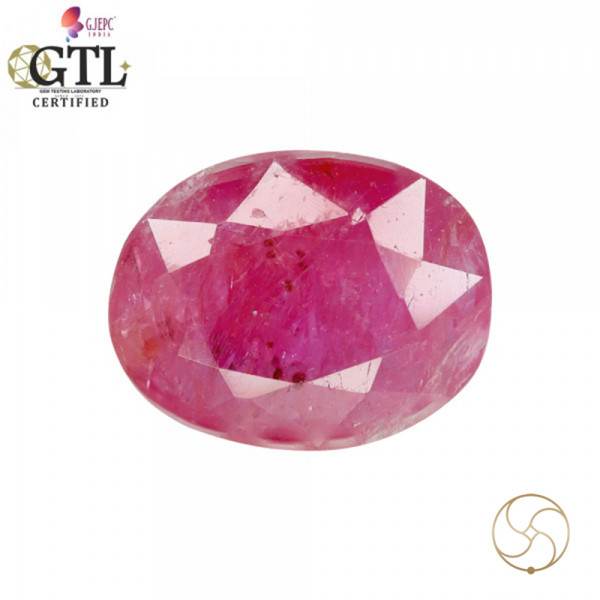 Image of 4.77 Carat Ruby Gemstone With Ring Or Pendant - माणक रत्न