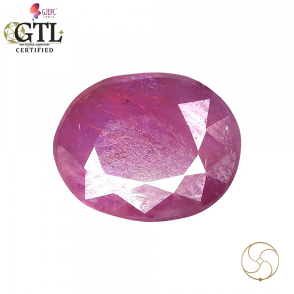 Image of 4.62 Carat Ruby Gemstone With Ring Or Pendant - माणक रत्न