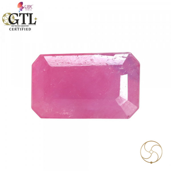 Image of 5.65 Carat Ruby Gemstone With Ring Or Pendant - माणक रत्न