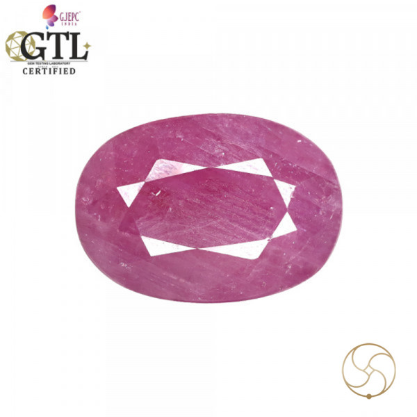 Image of 22.36 Carat Ruby Gemstone With Ring Or Pendant - माणक रत्न