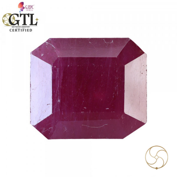 Image of 6.99 Carat Ruby Gemstone With Ring Or Pendant - माणक रत्न