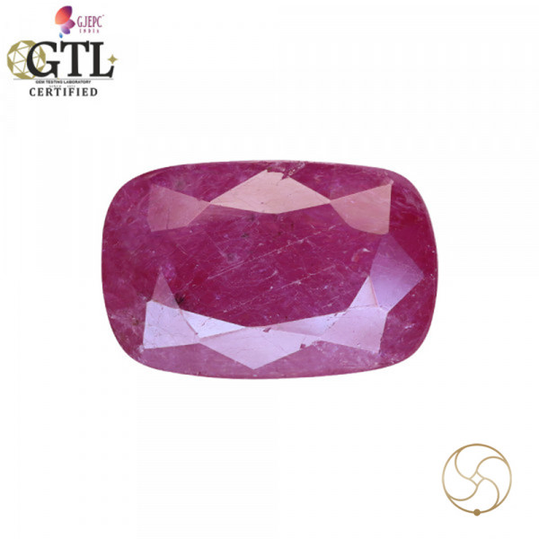 Image of 6.60 Carat Ruby Gemstone With Ring Or Pendant -माणक रत्न