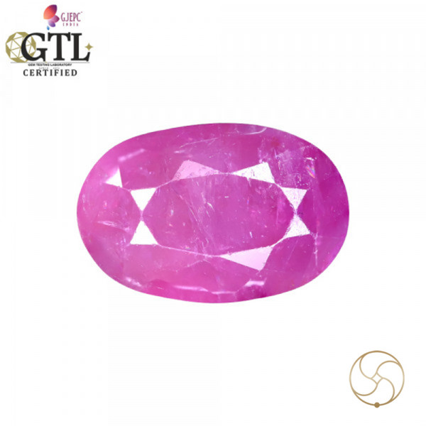 Image of 5.25 Carat Ruby Gemstone With Ring Or Pendant - माणक रत्न