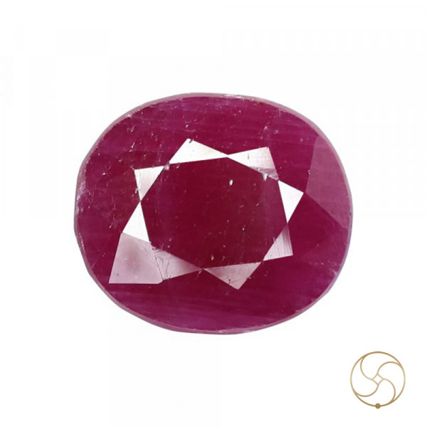 Image of 12 Carat Ruby Gemstone With Ring Or Pendant - मानक रत्न
