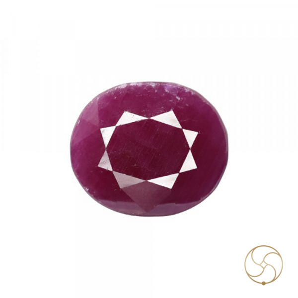 Image of 12 Carat Ruby Gemstone With Ring Or Pendant - मानक रत्न