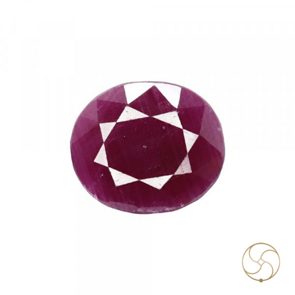 Image of 12 Carat Ruby Gemstone With Ring Or Pendant - मानक रत्न