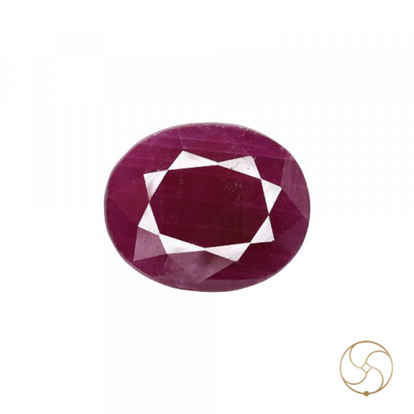 Image of 12 Carat Ruby Gemstone With Ring Or Pendant - मानक रत्न