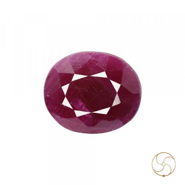 Image of 11.55 Carat Ruby Gemstone With Ring Or Pendant - मानक रत्न