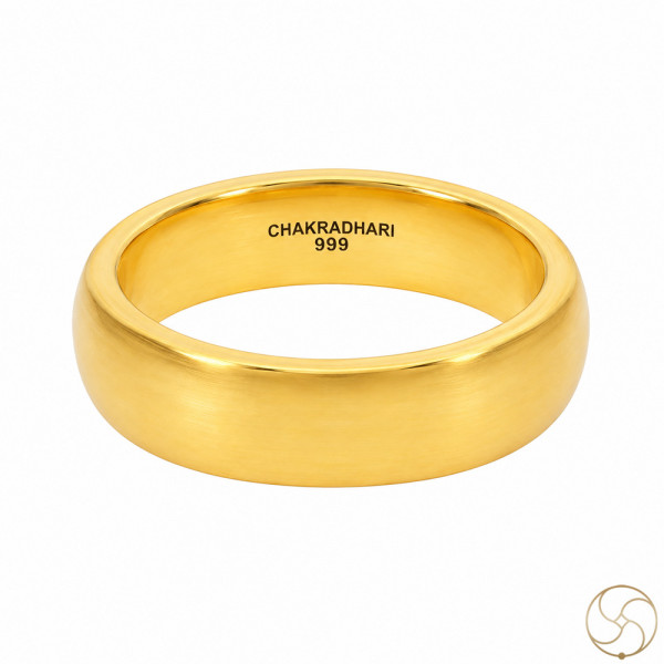 Image of 99.9% Gold Lathe Ring