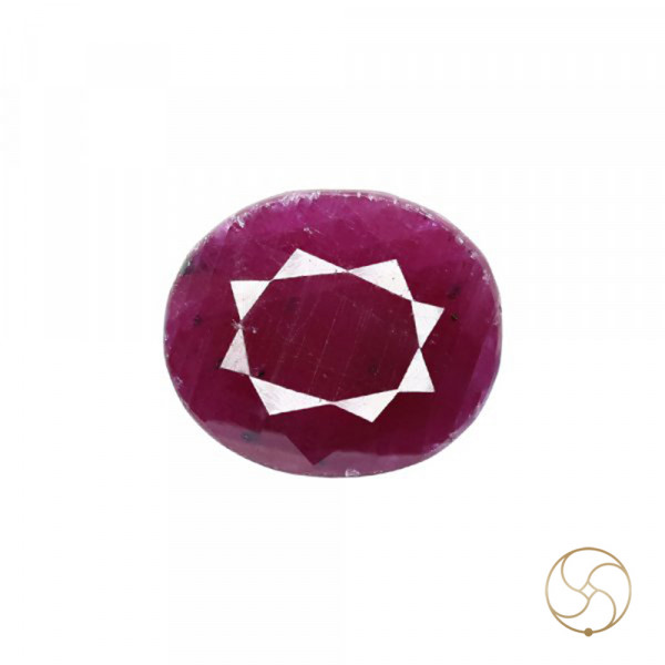 Image of 11.25 Carat Ruby Gemstone With Ring Or Pendant - मानक रत्न
