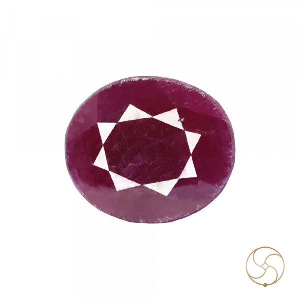 Image of 11.20 Carat Ruby Gemstone With Ring Or Pendant - मानक रत्न